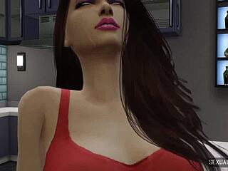 we hired two strippers for a lesbian orgy in hot animation