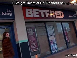 Ava Delush Flashes and Fingers Herself Outdoors Publicly