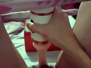 Little doll playing with vibrator!