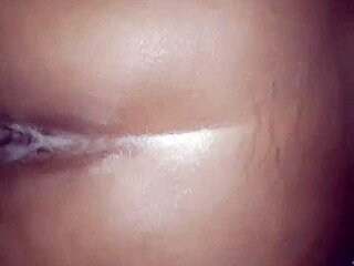 Ebony Amateur Bends Over for Bareback Doggystyle Pounding on Big Ass, Reaching Orgasm