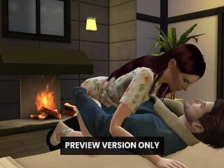 Man, my bored girlfriend totally sucks me off in this 3D hentai scene from Simlish Dzire S2 E2!