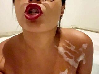 Coach honey guides jerk off in bathtub