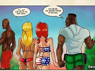 White Girls Stunned by Huge BBC on Beach Trip