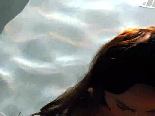 Asian Brunette's Outdoor Blowjob on Monster Cock in Swimming Pool