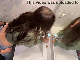 oh god, latina's big ass fingered hard in bathroom at family party!