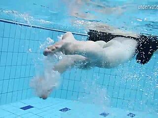 Umora Bajankina enjoys a relaxing underwater bath