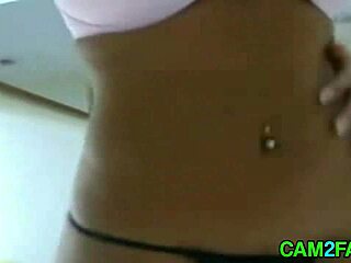 Amateur boldly strips and teases on webcam, ripping clothes off