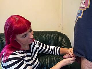 bettie gives a hot milf blowjob in her series episode 27 😏