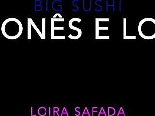 Big sushi and naughty blonde in amateur japanese video with asian models