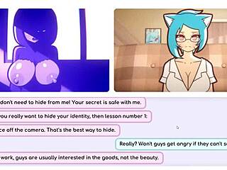 Nicole Risky Job Hentai Camgirl Fingering Shaved Pussy