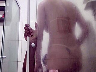 Trans Carioca Girl Fucks Hairy Guy In Bathroom