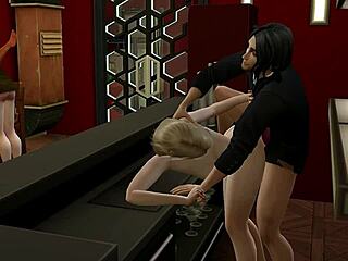 Brunette Lesbian Couple Fucks Hard