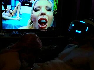 secretly sucking off step daddy while he thinks i'm in vr