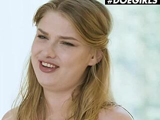 Hot Blonde Lucy Heart Talks Dirty and Masturbates on Couch with Passion