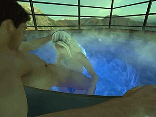 Uncensored 3d jacuzzi fuck with cosplay anime blowjob