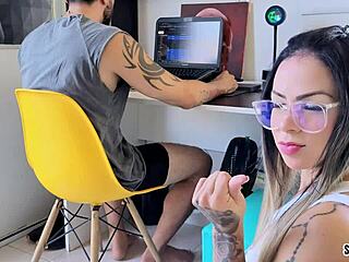 can you handle a steamy relationship with your half-sister and two cocks cumming in her mouth?