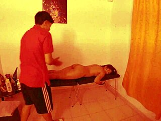 My client enjoys a relaxing massage session