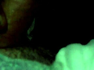 the ebony girl starts by sucking his cock, then licks his ass