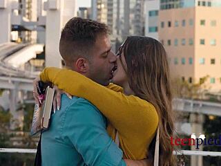 What if that curvy teen 18+ at work fulfills his office sex dreams with her fat natural tits