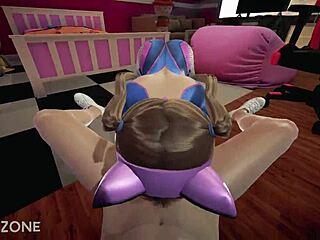 I love fucking this cute teen 18+ D.Va in doggystyle and missionary positions