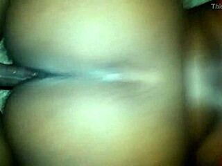 Ebony Babe Takes Big Black Monster Cock