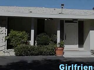 Lesbian babe in spandex moans while getting eaten out