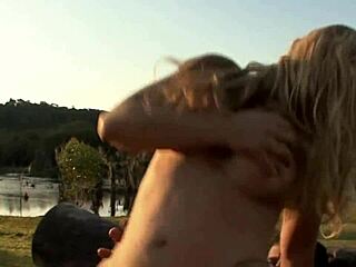 Brazilian Blonde Couple Engages In Hardcore Assfucking And Blowjob