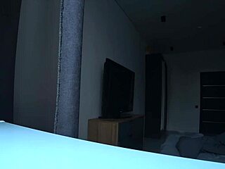 wife cheats on husband by fucking neighbor on their bed