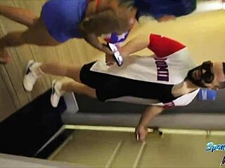 Spanish Barbiie rides first Dominican cock