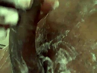 shower bathing session with kay way in the bathroom