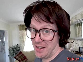 British amateur tricks nerd in first time reality encounter