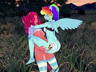 Rainbow Dash Gets Creampied By Pinkie Pie