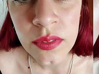 the argentinian redhead gives jerk off instructions to her old neighbor while blowing him, knowing her boyfriend is cuckolding