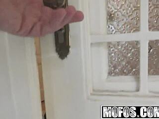 Euro Blonde Bent Over For Doggy Style Cumshot?