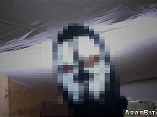 Arab Teen in Uniform Gives Blowjob to Hard Cock