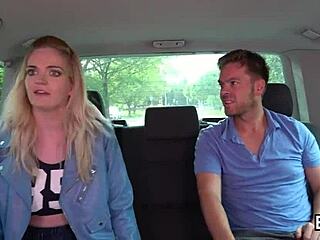 squirting fun on a downtown ride