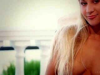 Hey, Check This! Ukrainian Beauty Candice B Strips Her Big Natural Tits on MetArt