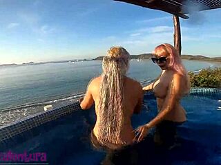 Kitty Ann And Evita Love's Intense Jacuzzi Lesbian Trio