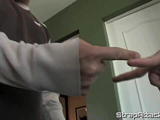 Milf Femdom Pegging Her Partner Doggystyle with Intense Desire