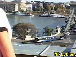 Nikki Blonde gives a slow blowjob to a monster cock before intense fucking with her big tits bouncing