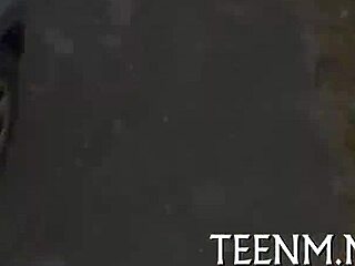 Teen 18+ beauty Lucy Tyler skillfully sucks cock for cash in rough seduction scene.