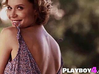 Two Pretty Blonde Milf Babes Dancing Passionately Outdoors