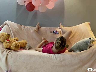 Busty Beauty Poses Intensely For Selfies