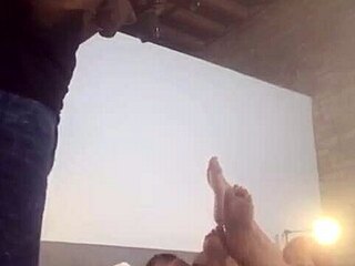 hey, wanna see some wild foot play with my ebony friend?