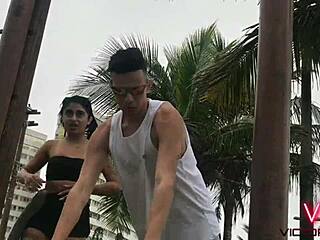 i was fuckin that sassy teen on the beach with victor hugo n lunna real bareback