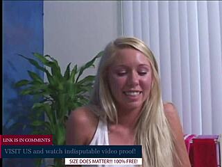 Young Blonde Massaged and Fucked on Desk