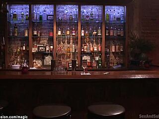 kinky couple with ebony slave getting wild 😈