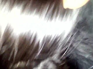 Latina gives slow deepthroat blowjob in homemade interracial scene