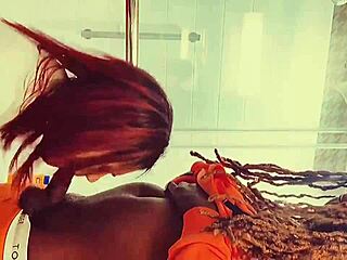 Latina gives blowjob leading to creampie