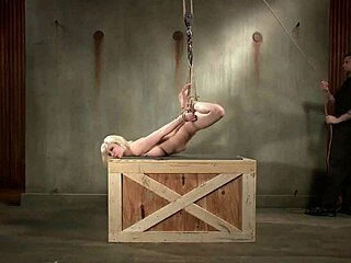 Hogtied BDSM Submissive Whipped Hard by Ruthless Master in Kinky Session